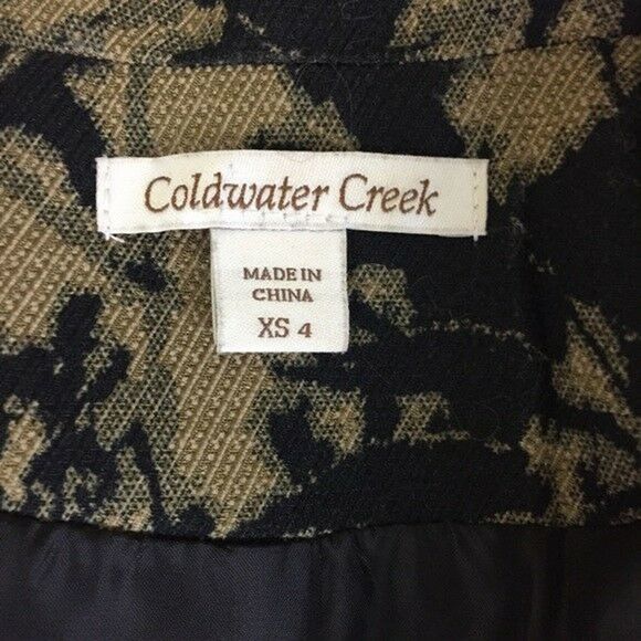 Coldwater Creek Blazer XS Brown 1 Button - Picture 4 of 8